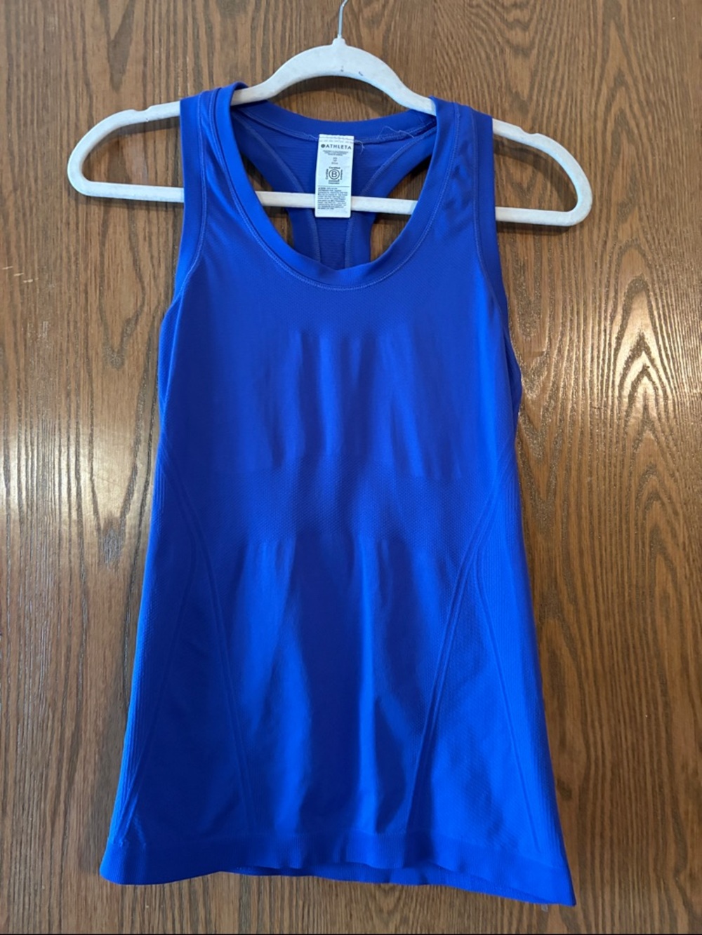 Athleta Royal Blue Racerback Performance Tank